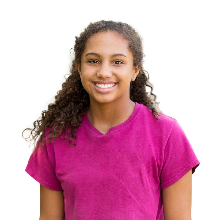 Happy teen girl