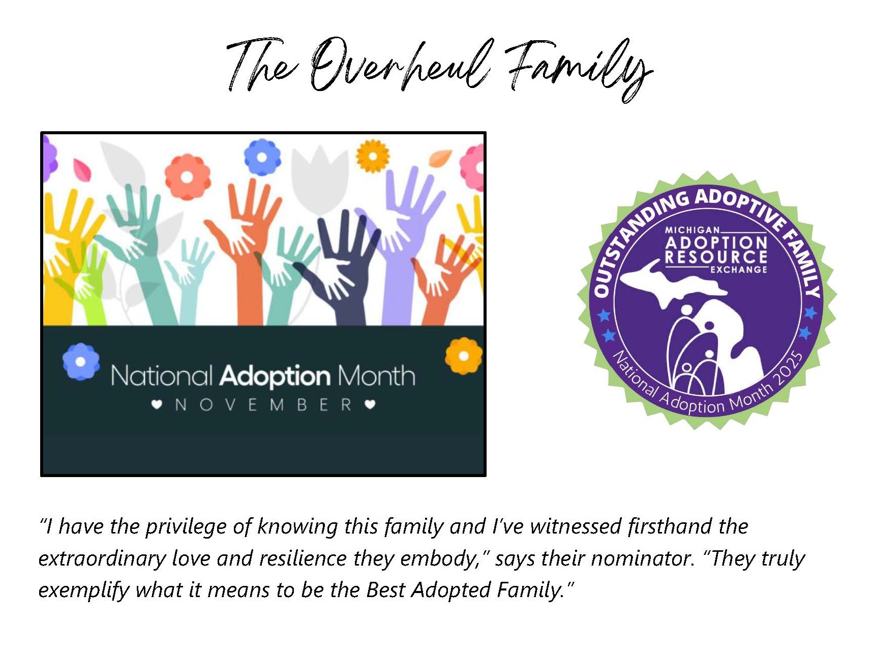 Adoption Day picture without family photo